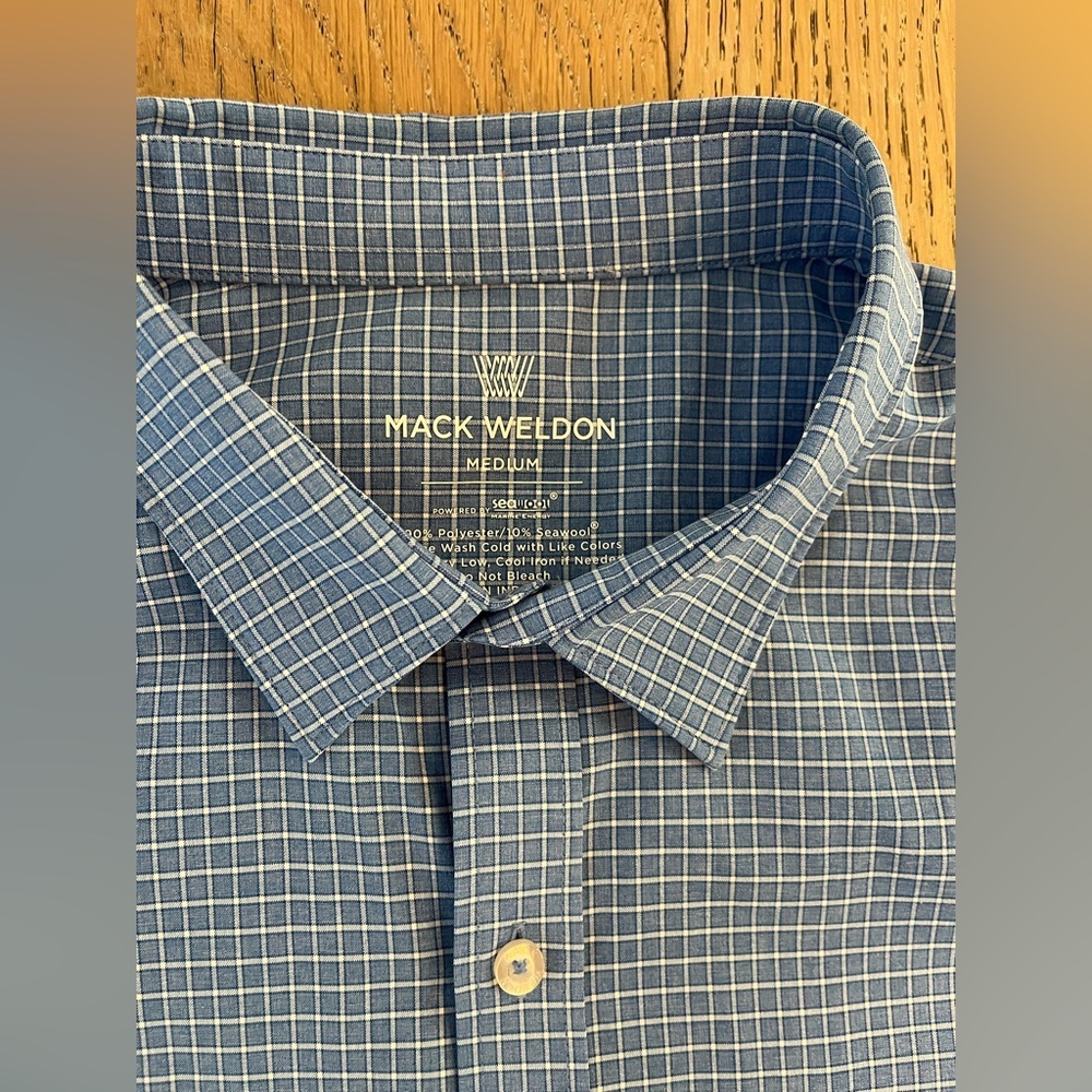 Mack Weldon Aitflex Shirt Highland Check Heather men medium - Picture 2 of 13